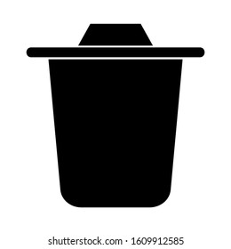 trash can icon isolated sign symbol vector illustration - high quality black style vector icons
