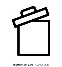 trash can icon isolated sign symbol vector illustration - high quality black style vector icons
