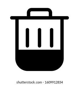 trash can icon isolated sign symbol vector illustration - high quality black style vector icons
