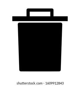trash can icon isolated sign symbol vector illustration - high quality black style vector icons
