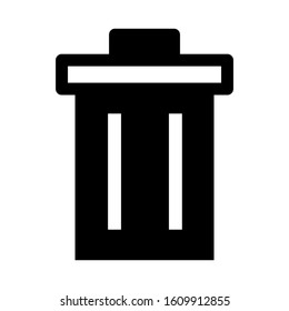 trash can icon isolated sign symbol vector illustration - high quality black style vector icons
