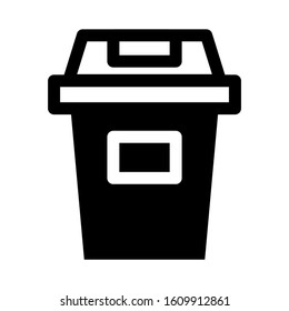 trash can icon isolated sign symbol vector illustration - high quality black style vector icons
