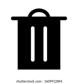 trash can icon isolated sign symbol vector illustration - high quality black style vector icons
