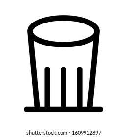 trash can icon isolated sign symbol vector illustration - high quality black style vector icons
