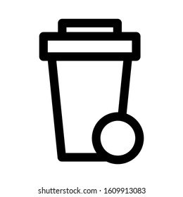 trash can icon isolated sign symbol vector illustration - high quality black style vector icons
