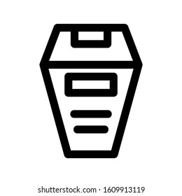 trash can icon isolated sign symbol vector illustration - high quality black style vector icons
