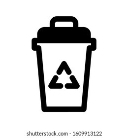 trash can icon isolated sign symbol vector illustration - high quality black style vector icons
