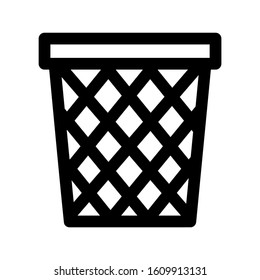 trash can icon isolated sign symbol vector illustration - high quality black style vector icons
