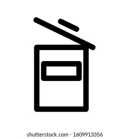 trash can icon isolated sign symbol vector illustration - high quality black style vector icons

