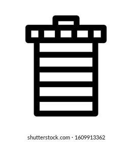 trash can icon isolated sign symbol vector illustration - high quality black style vector icons
