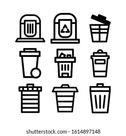 trash can icon isolated sign symbol vector illustration - Collection of high quality black style vector icons
