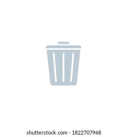 Trash can icon. Trash outline vector illustration isolated on white background