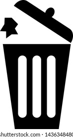 Trash can icon pictogram - Vector 