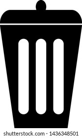 Trash can icon pictogram - Vector 