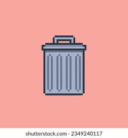 trash can icon pixel art