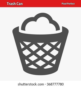 Trash Can Icon. Professional, pixel perfect icons optimized for both large and small resolutions. EPS 8 format.