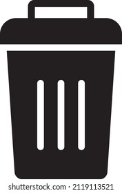 Trash can icon. Recycle bin. Delete or remove symbol for UI design