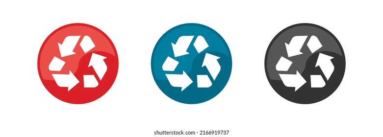 trash can icon set, illustration