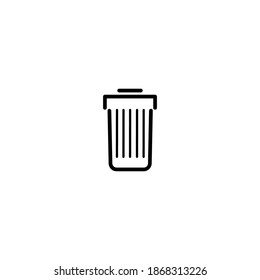 Trash can icon. Shopping cart web design