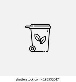 Trash can icon sign vector,Symbol, logo illustration for web and mobile
