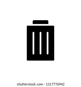 trash can icon. Simple glyph vector of web set for UI and UX, website or mobile application
