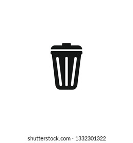 Trash can icon symbol