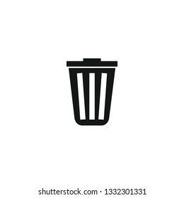 Trash can icon symbol
