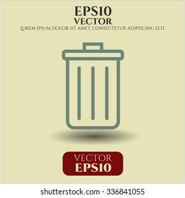 Icono o símbolo Trash Can
