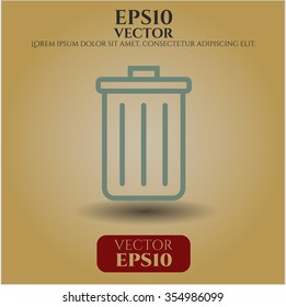 Trash Can icon or symbol
