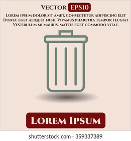 Icono o símbolo Trash Can