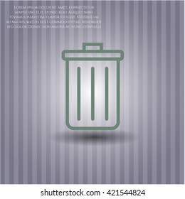Trash can icon or symbol