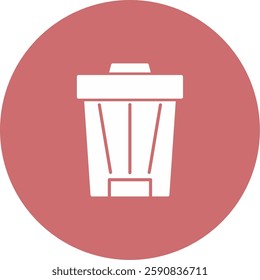 Trash Can Icon Symbol Art Sign