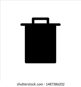 
trash can icon. symbol of delete or remove with trendy flat style icon for web site design, logo, app, UI isolated on white background. vector illustration eps 10