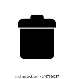 
trash can icon. symbol of delete or remove with trendy flat style icon for web site design, logo, app, UI isolated on white background. vector illustration eps 10