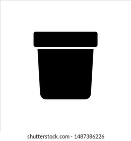 
trash can icon. symbol of delete or remove with trendy flat style icon for web site design, logo, app, UI isolated on white background. vector illustration eps 10