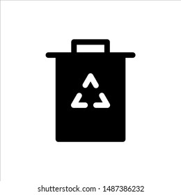 
trash can icon. symbol of delete or remove with trendy flat style icon for web site design, logo, app, UI isolated on white background. vector illustration eps 10