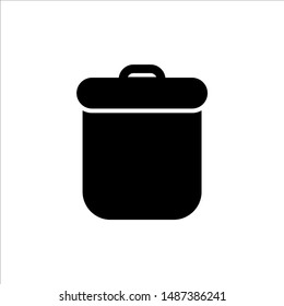 
trash can icon. symbol of delete or remove with trendy flat style icon for web site design, logo, app, UI isolated on white background. vector illustration eps 10