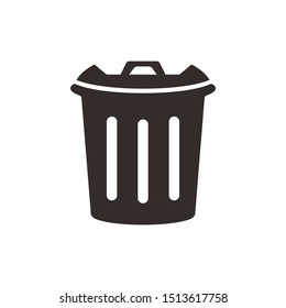 trash can icon. symbol of delete or remove with trendy flat style