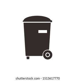 trash can icon. symbol of delete or remove with trendy flat style