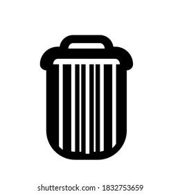 trash can icon. symbol of delete 