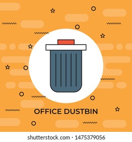 trash can icon, symbol design template 