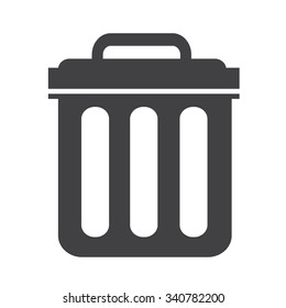 Trash Can Icon Symbol Illustration Stock Vector (Royalty Free ...