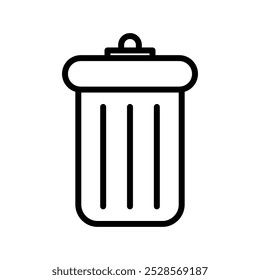 A trash can icon symbolizing waste management or garbage disposal.