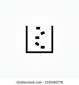 Trash can icon thin line for web and mobile, modern minimalistic flat design.