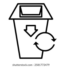 trash can icon for throwing away trash