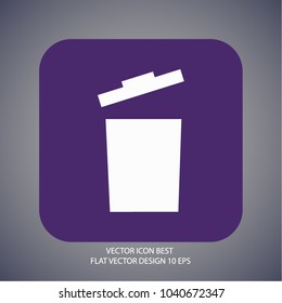trash can icon vector