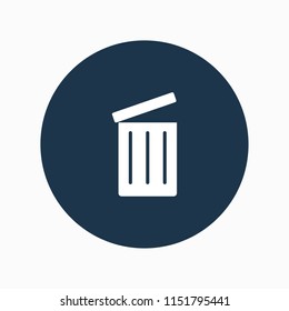 trash can icon vector