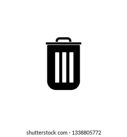 trash can icon vector