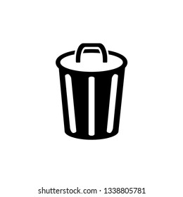 trash can icon vector