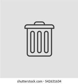 Trash can icon vector